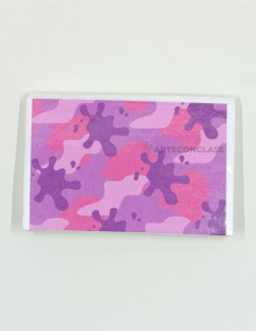 Tarjeteros Camuflaje Rosa