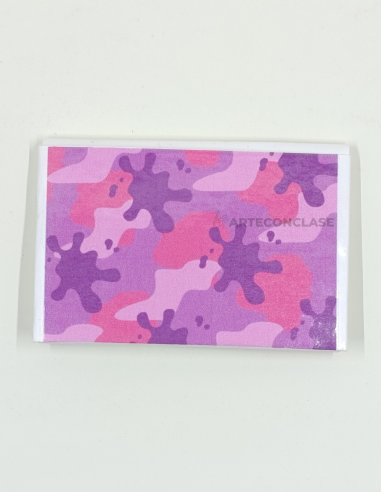 Tarjeteros Camuflaje Rosa
