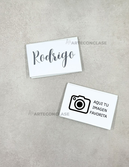 Tarjeteros Personalizados con nombre e imagen