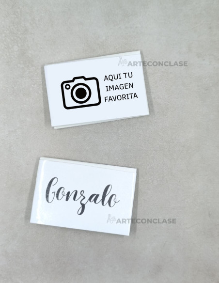 Tarjeteros Personalizados con nombre e imagen