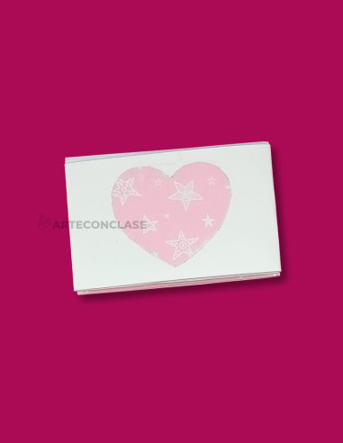 Tarjetero Corazón Rosa