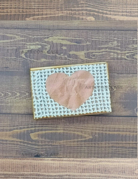 Tarjetero Corazón Vintage Personalizado