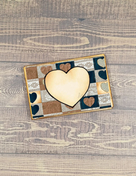 Tarjetero Corazón Vintage Personalizado