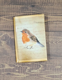 Tarjetero Petirrojo Vintage