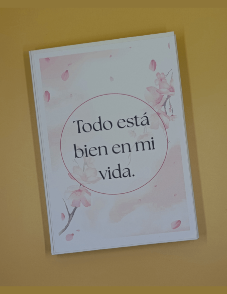 Cuaderno de Gratitud y Dejar ir. Plantillas imprimibles.