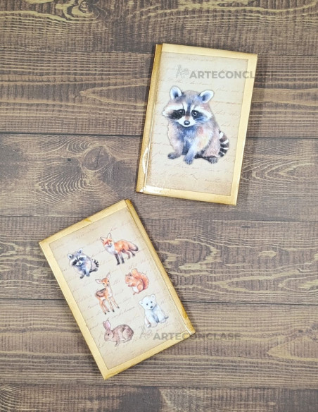 Tarjetero Mapache Vintage