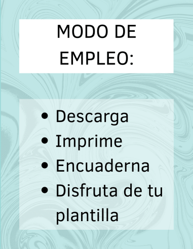 Cuaderno de Gratitud y Dejar ir. Plantillas imprimibles.