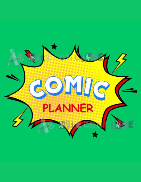 Planificador diario 1 - Estilo Cómic -PDF imprimible