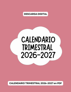 Calendario Trimestral 2026-2027 - PDF Imprimible