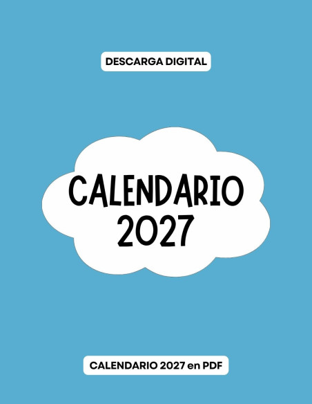 Calendario 2027 - PDF Imprimible