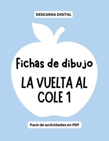 SUPER PACK La vuelta al cole 1 | fichas educativas, escritura, lógica y manualidades (PDF)