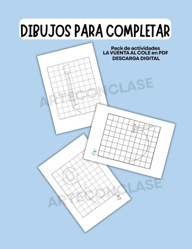 SUPER PACK La vuelta al cole 1 | fichas educativas, escritura, lógica y manualidades (PDF)