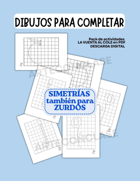SUPER PACK La vuelta al cole 1 | fichas educativas, escritura, lógica y manualidades (PDF)