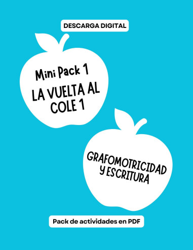 Grafomotricidad y escritura | MiniPack 1 La vuelta al cole 1