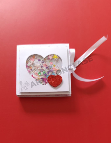 Mini Álbum de fotos con Shaker Corazón