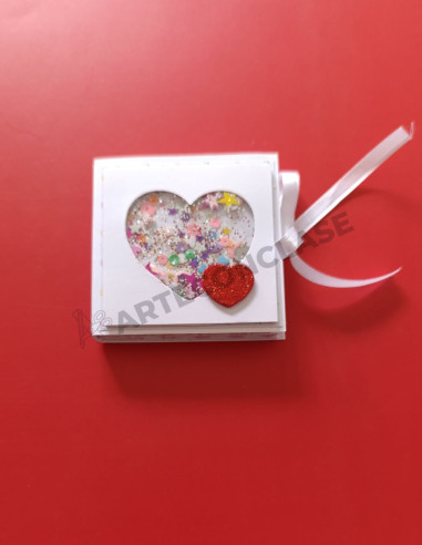 Mini Álbum de fotos con Shaker Corazón