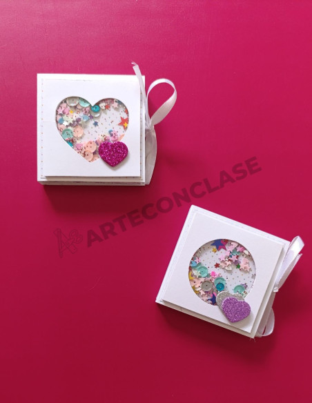 Mini Álbum de fotos con Shaker Corazón