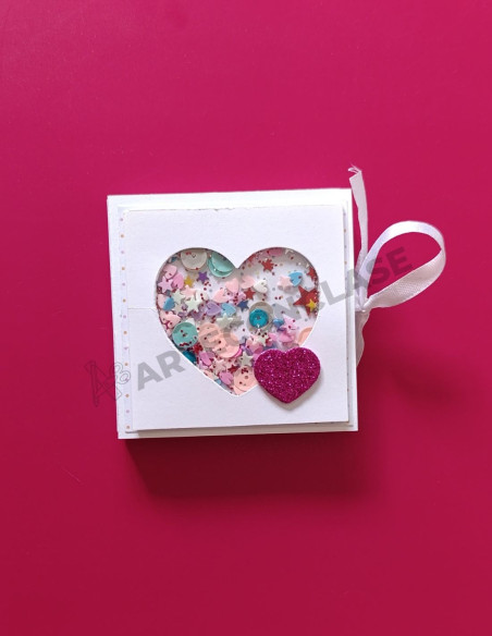 Mini Álbum de fotos con Shaker Corazón