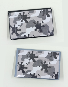 Tarjeteros Colección Camuflaje Gris