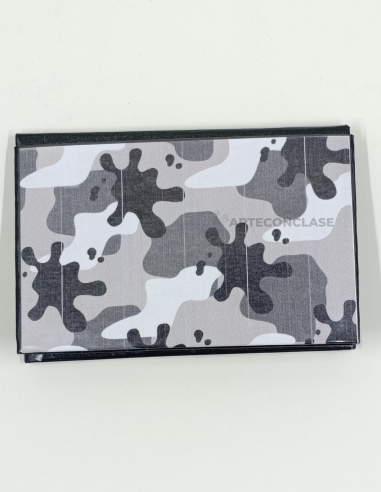 Tarjeteros Colección Camuflaje Gris