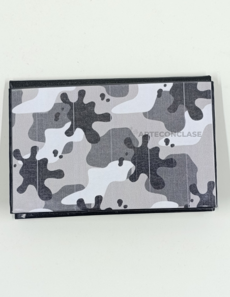 Tarjeteros Colección Camuflaje Gris